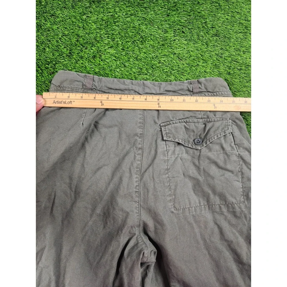 Gap Pants Mens 32x31 Gray Chino Elastic Waist Relaxed Straight Leg Casual Cotton
